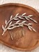 Crystal Bride Wedding Hair Comb Leaf Bridal Headpieces Rhinestone Hair Pieces Cubic Zircon Bridesmaid Side Comb Hair Accessories for Women and Girls Wedding Accessories