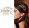 Crystal Bride Wedding Hair Comb Leaf Bridal Headpieces Rhinestone Hair Pieces Cubic Zircon Bridesmaid Side Comb Hair Accessories for Women and Girls Wedding Accessories
