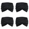 IVARYSS Extra Wide Headbands for Women Non-Slip, 7'' Large Twist Knotted Stretchy Wraps Head Bands Hair Accessories, 4 Pack, Black