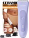 Bikini Trimmer for Women, Pubic Hair Trimmer Women -Electric Hair Trimmer Shaver Razors for Women, LADYSPOT&trade; Shaving Sets,with 3 Guards,Replaceable Hypoallergenic Ceramic Blade,Wet/Dry(Purple Women)