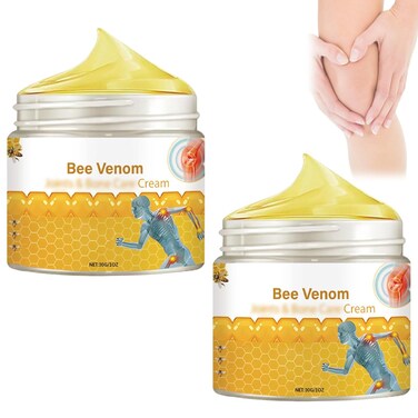 Bee Venom Joint Gel, Bee Venom Cream,Bee Venom Joint and Bone Cream for Back, Knee, Hands, Neck, Feet -30ML (2PCS)