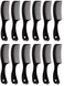 Travel Size Wide-Tooth Handle Comb, 6&rdquo; Long, Black (Pack of 12)