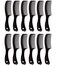 Travel Size Wide-Tooth Handle Comb, 6&rdquo; Long, Black (Pack of 12)