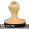 Human Hair Short Straight Human Hair Wigs With Bangs Wear And Go Blonde Color Pixie Cut Wigs For Black Women 150% Density Glueless Short Wigs Human Hair Full Machine Made Wigs (Blonde)