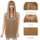 40" Brown Synthetic Wig with Bangs Super Long Brown Straight Hair Wig Straight Hair Wig for Cosplay Daily Wear(Brown)