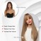40" Brown Synthetic Wig with Bangs Super Long Brown Straight Hair Wig Straight Hair Wig for Cosplay Daily Wear(Brown)