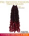 10 Inches 8 Packs Passion Twist Hair-Ombre Burgundy Pre-twisted Passion Twists,Pre-Looped Crochet Hair Spring twist Hair Extensions(10 Inch(Pack of 8), TBUG)