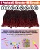 10 Inches 8 Packs Passion Twist Hair-Ombre Burgundy Pre-twisted Passion Twists,Pre-Looped Crochet Hair Spring twist Hair Extensions(10 Inch(Pack of 8), TBUG)