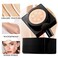 3PCS Mushroom Head Air Cushion CC Cream Foundation,Moisturizing BB Cream Foundation Makeup,Waterproof Full Coverage Foundation,Moisture Cushion CC Cream Concealer with 3 Makeup Sponges(Natural)