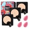 3PCS Mushroom Head Air Cushion CC Cream Foundation,Moisturizing BB Cream Foundation Makeup,Waterproof Full Coverage Foundation,Moisture Cushion CC Cream Concealer with 3 Makeup Sponges(Natural)