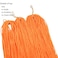Long Micro 3X Pre-Looped Synthetic Zizi Braids 10 Packs/Lot 28 Inch 50g/Pack Color Thin Small Box Braid Crochet Hair Twist Fiber Hair Micro Zizi box Braiding Hair Extension(Orange)