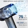 Hair Dryer, Professional High Speed Ionic Blow Dryer with 75m/s Airflow Speed, 110,000 RPM Brushless Motor, Fast Drying Lightweight Travel Hairdryer, 4 Temperature Settings, Low Noise Magnetic Nozzle