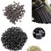 HAHIYO 500pcs Black 5.0x3.0x3.0 mm Micro Links Hair Extension Beads Silicone Lined Hair Extensions Rings for Professional Salons Extensions Tool