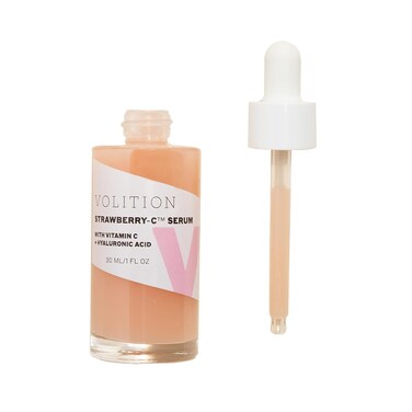 Volition Beauty Strawberry-C Brightening Serum with Vitamin C + Hyaluronic Acid 30ml/1oz   Vegan, Paraben-Free &amp; Cruelty-Free
