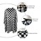 Barber Cape for Men Haircut Cape with Snap Closures Professional Salon Cutting Cape Large Waterproof Hairdressing Cape Gown Apron for Hairstylist- 63&rdquo;&times; 56&rdquo;(CHECKED PATTERN)