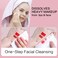 100ct Facial Cleansing Wipes Gentle Makeup Remover, Elegant Individually Wrapped, Essence Oil &amp; Alcohol Free, Ideal Portable Size for Salon Party Vacation