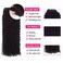 3C 4A Kinky Curly Clip in Hair Extensions Human Hair for Black Women - 8Pcs 18Clips Double Weft Brazilian Remy Human Hair Thick to Ends 120G/4.2oz Natural Black (22 inch)