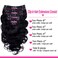 Body Wave Clip in Hair Extensions for Black Women Body Wave Human Hair Clip in Hair Extensions Natural Black Color Full Head Brazilian Virgin Hair，8/Pcs with 18Clips,120 Gram (18inch, Body hair)