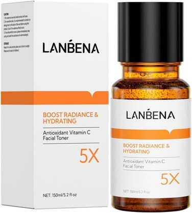 Toner for Face, LANEBNA Glow Recipe Toner, Gentle Face Toner &amp; Pore Minimizer with Vitamin C, Niacinamide for Hydrated, Supple Skin - Vegan, Alcohol Free