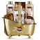 Gifts for Women Home Spa Gift Basket, Luxury 13pc Bath &amp; Body Set Men &amp; Women, White Rose &amp; Jasmine Scent - Shower Gel, Bubble Bath, Body Scrub, Salts, 6 Bath Bombs, Pouf, Cosmetic Bag &amp; Gold Tub