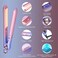 Hair Straightener and Curler 2 in 1, Nano Titanium Ceramic Flat Iron with Argan Oil, Ionic Protect Hair,Curling Iron 1 inch, 25 Kinds of Temp Settings LCD Display &amp; Auto Shut-Off (Multi-Colored)