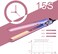 Hair Straightener and Curler 2 in 1, Nano Titanium Ceramic Flat Iron with Argan Oil, Ionic Protect Hair,Curling Iron 1 inch, 25 Kinds of Temp Settings LCD Display &amp; Auto Shut-Off (Multi-Colored)
