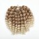 Crochet Braids Hair 2X Ringlet Wand Curl 3 Packs 8 inch Jamaican Twist Blonde Crochet Hair for Black Woman (27/613)