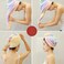 Microfiber Hair Towel Wrap - for Women, Men &amp; Kids - Travel &amp; Bathroom Essential, Hair Drying Towel with Button, Towel Turban, Head Towel to Dry Hair Quickly (Rainbow)
