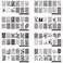 21Pcs Nail Stamp Set - 16 Mix Design Stamping Plates + 2 Stamper + 2 Scraper + Case