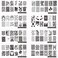 21Pcs Nail Stamp Set - 16 Mix Design Stamping Plates + 2 Stamper + 2 Scraper + Case