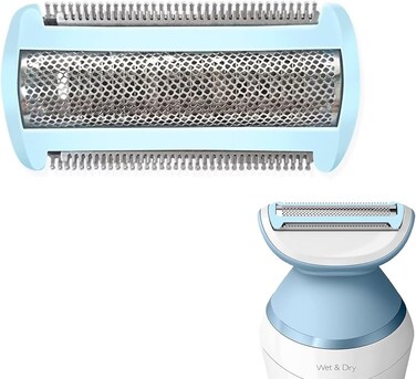 BRL140 Replacement Head for Philips SatinShave Advanced Women's Electric Shaver Series 6000/8000, Replacement Foil Blade for BRL130 BRL140 BRL146 BRE610/650-1 Pack Blue