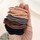 Brown Hair Ties for Thick 150 Count,4mm Elastic hair Bands, Ponytail Hair Ties No Damage Hair Ties for Women,Girls and Man