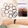 Brown Hair Ties for Thick 150 Count,4mm Elastic hair Bands, Ponytail Hair Ties No Damage Hair Ties for Women,Girls and Man