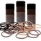 Brown Hair Ties for Thick 150 Count,4mm Elastic hair Bands, Ponytail Hair Ties No Damage Hair Ties for Women,Girls and Man