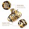 Shinowa Hair Clips, 2-Pack Bohemian Tortoise Shell Hair Claw Clips Strong Hold Big Hair Jaw Clips for Thick Hair, Hair Accessories for Women Girls, Leopard
