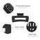Shinowa 3 Pack Hair Claw Clips, Square Rectangular Claw Hair Clips for Women Girls, Non-slip Matte Large Medium Small Hair Clips, Strong Hold Jaw Clip for Thick Thin Hair, Black