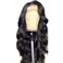 Newooh Long Wavy Wig African Ladies Curly Hair Wig Wavy Curls Wig Lace Front Wig for Women