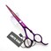 6.0 Inches Professional hair cutting thinning scissors set with razor (Violet)