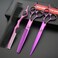 Professional Hair Cutting Scissors Set with Razor Comb Case,Hair cutting shears Hair Thinning shears with rose handle (7.0 inches)