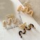 Metal Hair Claw Clips 3.5 Inch Hair Clips Sinide Large Cellulose Acetate Cutout Tortoise Shell Barrettes Clips for Long Thick Thin Hair, Nonslip Hair Accessories for Women Ladies (3pcs)