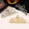 Metal Hair Clips for Halloween, 4.1inch Spider Hair Claw Clips, Non-Slip Barrettes Jaw Hair Styling Grip Clamps Bow Hair Accessories for Women Ladies (3 Pack)