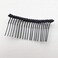 8Pcs 20 Teeth Metal Hair Clip Combs Simple Wire Twist Hair Combs DIY Side Comb Bridal Wedding Veil Combs Hair Accessories for Women and Girls DIY Craft, Black