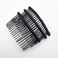 8Pcs 20 Teeth Metal Hair Clip Combs Simple Wire Twist Hair Combs DIY Side Comb Bridal Wedding Veil Combs Hair Accessories for Women and Girls DIY Craft, Black