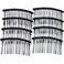 8Pcs 20 Teeth Metal Hair Clip Combs Simple Wire Twist Hair Combs DIY Side Comb Bridal Wedding Veil Combs Hair Accessories for Women and Girls DIY Craft, Black