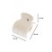 4 Pieces Hot Roller Clips Plastic Hair Curler Claw Clips Plastic Hair Rollers Replacement Roller Clips for Women Girls Hair Section Styling(White)