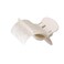 4 Pieces Hot Roller Clips Plastic Hair Curler Claw Clips Plastic Hair Rollers Replacement Roller Clips for Women Girls Hair Section Styling(White)