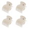 4 Pieces Hot Roller Clips Plastic Hair Curler Claw Clips Plastic Hair Rollers Replacement Roller Clips for Women Girls Hair Section Styling(White)