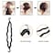 Hair Styling Set - DIY Braiding Accessories, Magic Fast Spiral Hair Braid Tool for Women and Girls (Black)