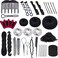 Hair Styling Set - DIY Braiding Accessories, Magic Fast Spiral Hair Braid Tool for Women and Girls (Black)