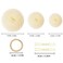 Blonde Hair Base Sponge Invisible Clip Comb Bump It Up Volume Tool Bun Donut Styling Insert Hair Extensions Accessories